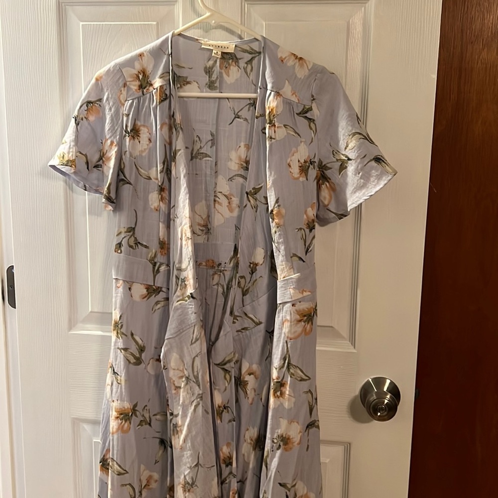 High low wrap sundress